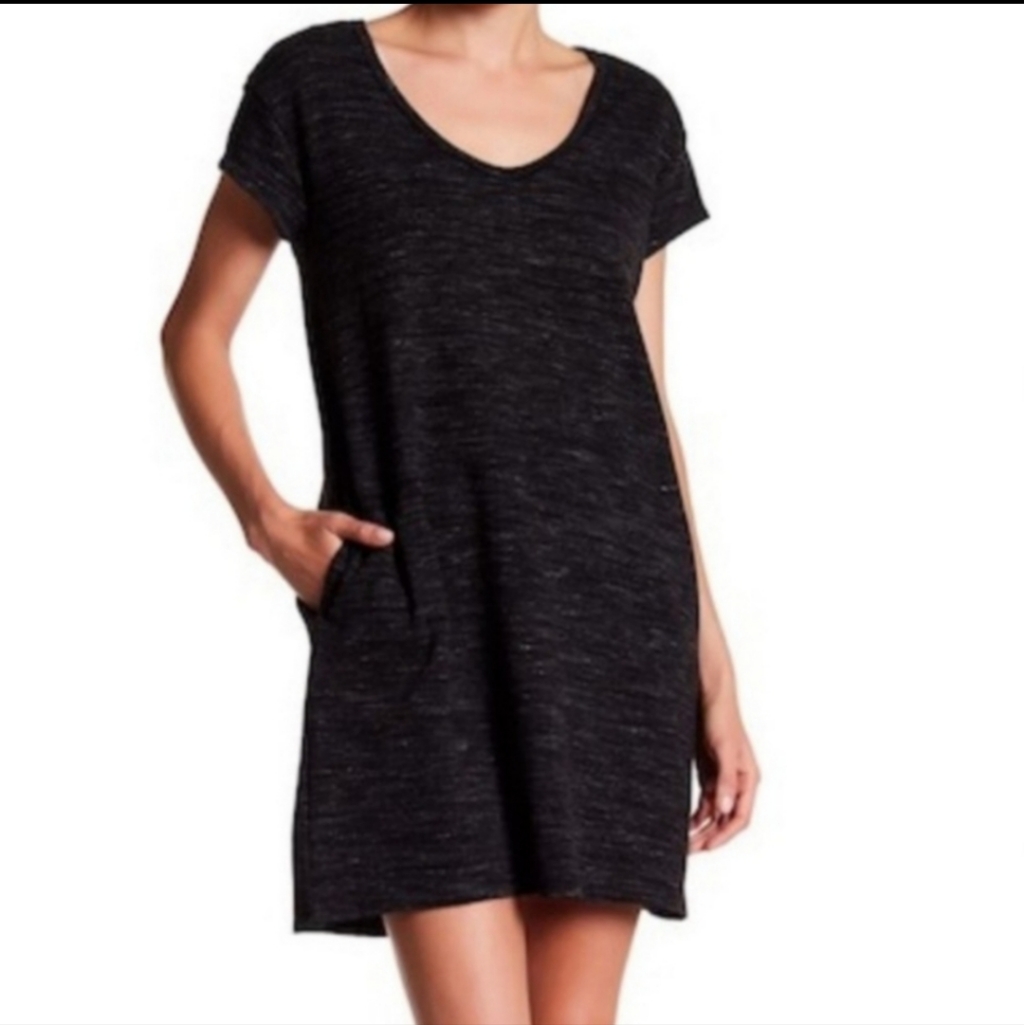 Atm Anthony Thomas Melillo Sweatshirt Dress Black Sz M